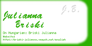 julianna briski business card